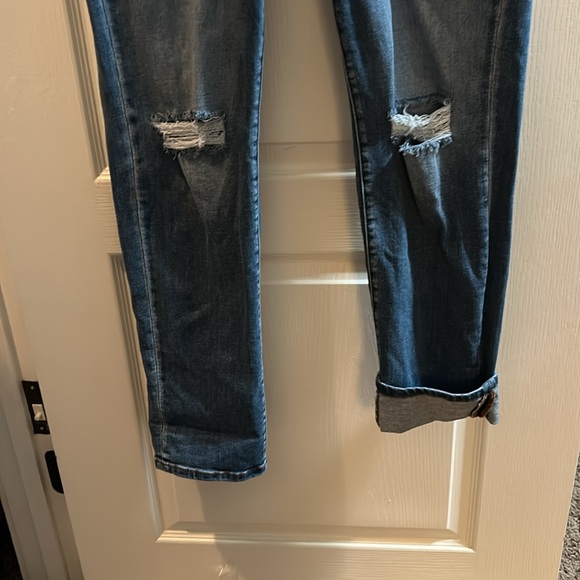 KanCan light blue distressed button fly jeans size 32 - Picture 7 of 11